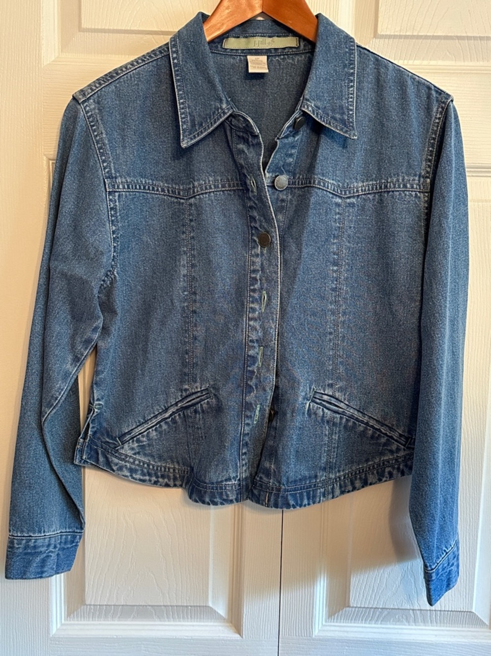 J. Jill Light Blue Denim Shirt Jacket